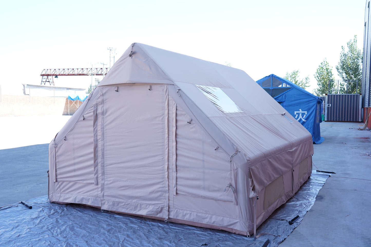 12㎡ Inflatable Glamping Tent with AB Doors - Spacious Luxury Outdoor Shelter